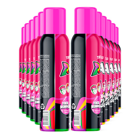 Tinta de cabelo Dos Rosa - 12 unidades